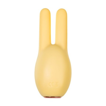Vibrator "Pitches-Fruits", Mr. Bunny, yellow, silicone, 9.2cm-3