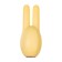 Vibrator "Pitches-Fruits", Mr. Bunny, yellow, silicone, 9.2cm