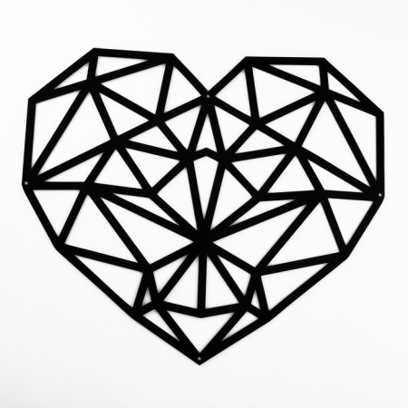 Metal panel "heart" 40x35 cm-1