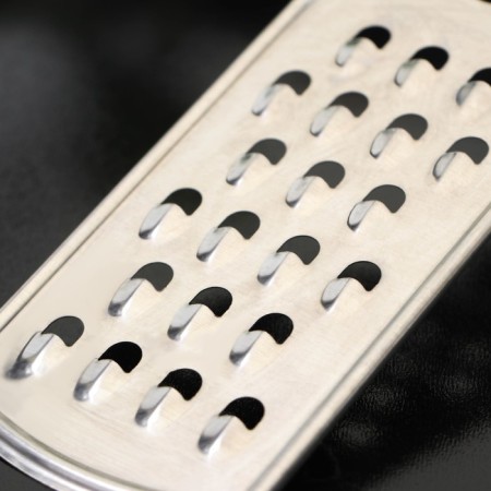 Grater with a handle of the share "metallic", 12 × 5 cm, large, silver color, 23 cm-2