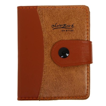 Notebook with A7 handle, 72 sheets to the ruler, Combined PVC cover with a button fastener