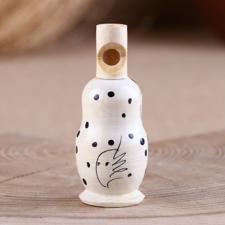 Whistle "Dalmatian", birch bark-3