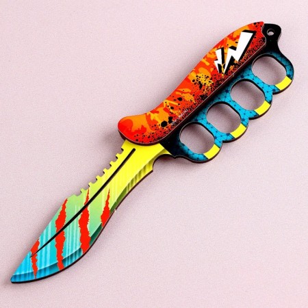 Model made of wood "knife-castet", lightning-1
