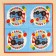 Paper napkins "Happy birthday" Blue Tractor, 33x33 cm, 20 pcs., 3 stiff