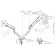 Crasstein for Monitors Ultramounts UM735SIL Gray/Silver 17 "-27" Max.7kg mount to 107755