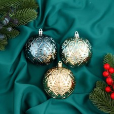 Set of balls plastic D-8 cm, 3 pcs 