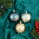 Set of balls plastic D-8 cm, 3 pcs "Madel" droplets, mix