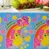 The single tablecloth “Happy Birthday”, unicorn, 180x137 cm, blue