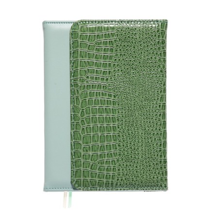 Leduced A5 Diary, 160 sheets, Devente.irene, solid combined cover of artificial leather, cream block 70 g/m2, mint