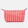 Cosmetic bag with lightning, red color