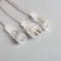Garland "icicles rhyflated" 2.5 × 0.3 m, IP65, transparent thread, 192 LED, white glow with a drain effect, 12 V effect