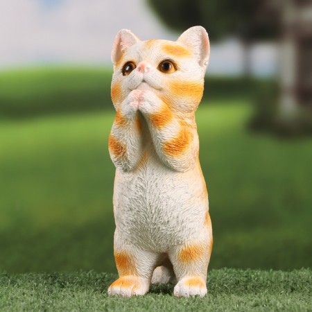 Figure "Begging cat" 8x9x20cm /// Mix-2