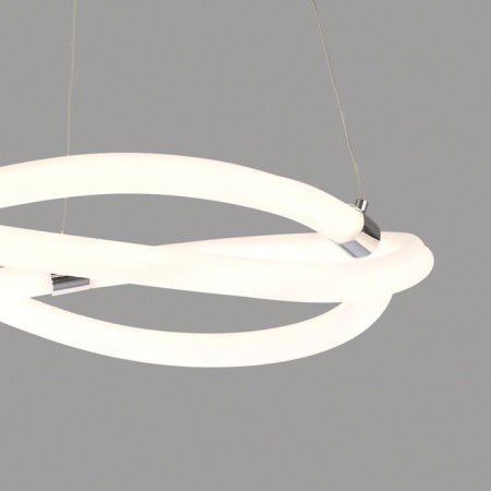 Suspended chandelier Mantra line, Led, 3150lm, 3000k, 500 mm, chromium color-4