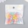 Plastic beads "heart with colored middle" gloss mix 20 g 1.2x1.2x0.8 cm