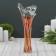 Vase "Wave" 28 cm, red-white