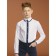 Surchashka upper for boys, height 146 cm, white color
