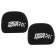 Race Sport headrest covers, black, set 2 pcs