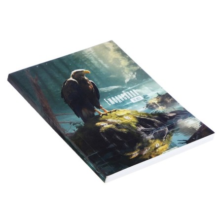 Diary on the gluing undated A6 64 sheets, soft cover, hawk-1
