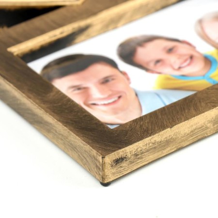 Photo frame plastic in 8 photos 10x10, 10x15 cm "olives" gold 43x48x2 cm-1