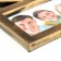 Photo frame plastic in 8 photos 10x10, 10x15 cm "olives" gold 43x48x2 cm
