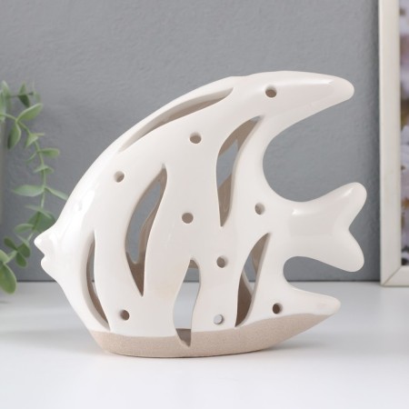 Ceramics Ceramics "Fish Scalaria" sand-white 18.3x7.3x16 cm-2