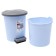 Garbage bucket with pedal, 6 l, color mix