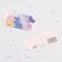 Schildik tag "Congratulations!" Bouquet with a gift, 8x5.5 cm