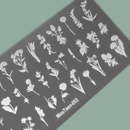 Stamping disk Metal "Floral Vibe", 12 × 6 cm-3