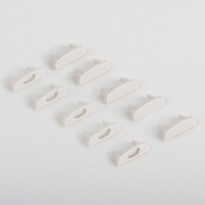 A set of flexible profile plugs for LED tape, 5 pairs