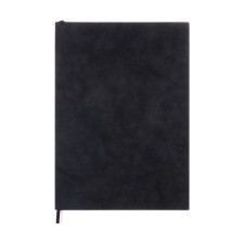 Diary of Leduced A4, 160 sheets of Escalada, soft cover of artificial leather, pancake embossing, liesse, cream block 70g/m2, black