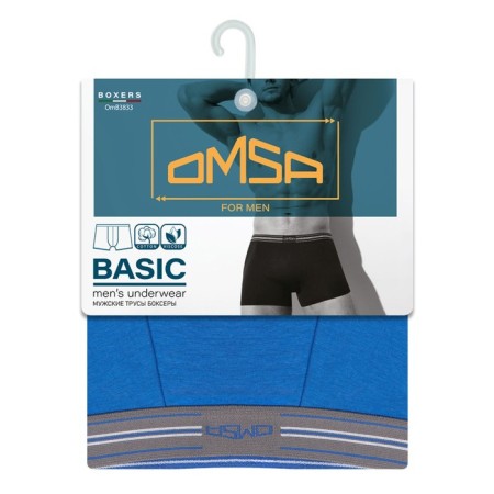 Men's panties Omsa 3833, size 46, Azzurro color-2