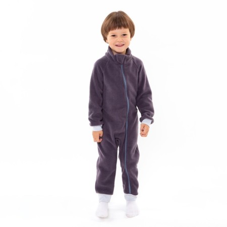 Overalls for the boy, dark gray color, height 74-80 cm