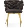 STULL OF A Metal Carcass Rendi Metal/Fabric, Gold/Gray 64x70x77 cm