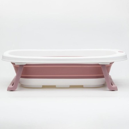 Bath -folding bath with plum, 75 cm., White/pink color-1