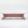 Bath -folding bath with plum, 75 cm., White/pink color