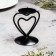 Glamur candlestick metal per 1 candle, 9x10.2 cm, black