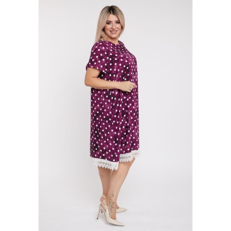 Female dress, size 52, dark pink color-2