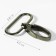 Metal carbine, 45 × 38 mm / 32 × 2.7 mm, 10 pcs, black nickel color