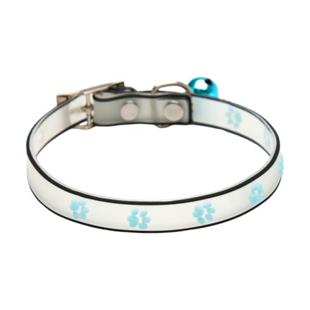Collar "paws", 28 x 1 cm, Osh 18-24 cm, transparent/black-2