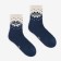 Women's socks made of Mongolian wool with a snowflake, blue color, size 23 (34-36)