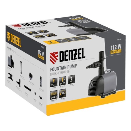 Denzel FNP110-34, 112 W, pressure 3.4 m, 57 l/min, cable 10 m-8