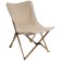 Folding tourist chair, 54x54x82 cm, beige color