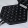 The pan -double “nuts”, 40 × 21 × 3.3 cm, plastic handle, black color