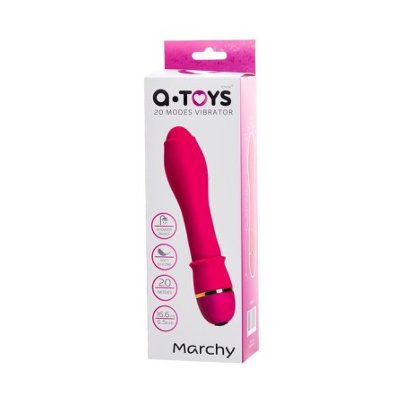 Unrealistic vibrator A-Toys By Toyfa Marchy, 20 vibration modes, d = 3, 16.6 cm, pink color 77-3