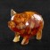 Souvenir "Pig", amber