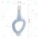 The teething is children, silicone on the suction cup, from 18 months, the color is blue.