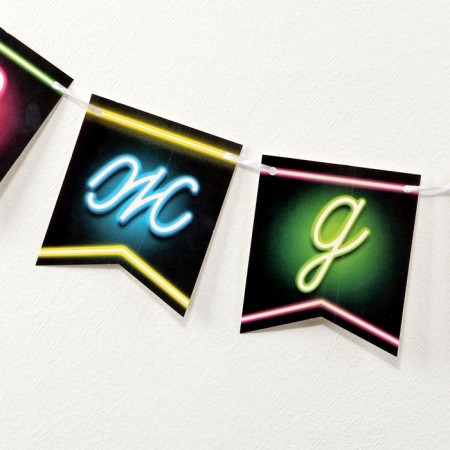 Paper garland on the tape "Balls of Neon"-3