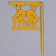Topper "Love", gold color