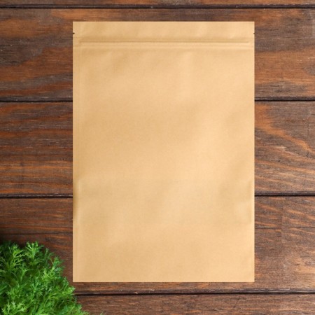 Zip-Lock package Craft with a rectangular window, flat, 18 x 30 cm-2