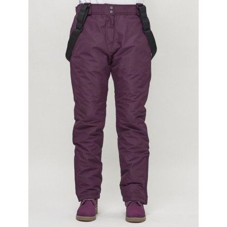 Ski-loving pants, size 56, dark purple color-9